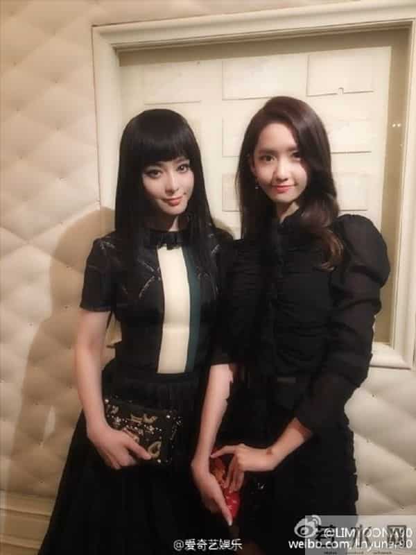 林允儿范冰冰合影引热议，细数中韩明星合影谁才是气场王