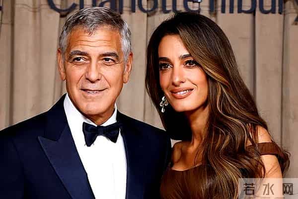 克鲁尼夫妇走红毯真是养眼!47岁美女律师娇妻穿裹身鱼尾裙,真美