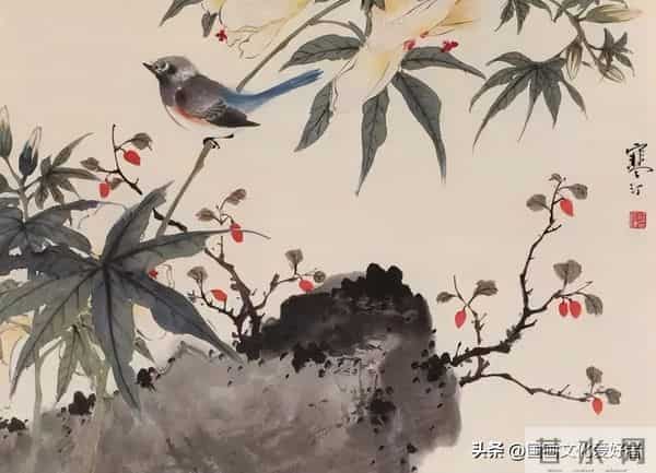 国画大家江寒汀的写意花鸟作品赏析！