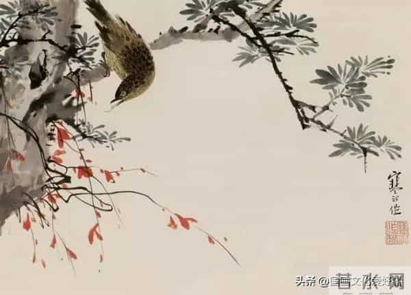 国画大家江寒汀的写意花鸟作品赏析！