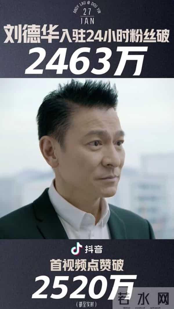 刘德华入驻抖音 24小时粉丝量破2463万