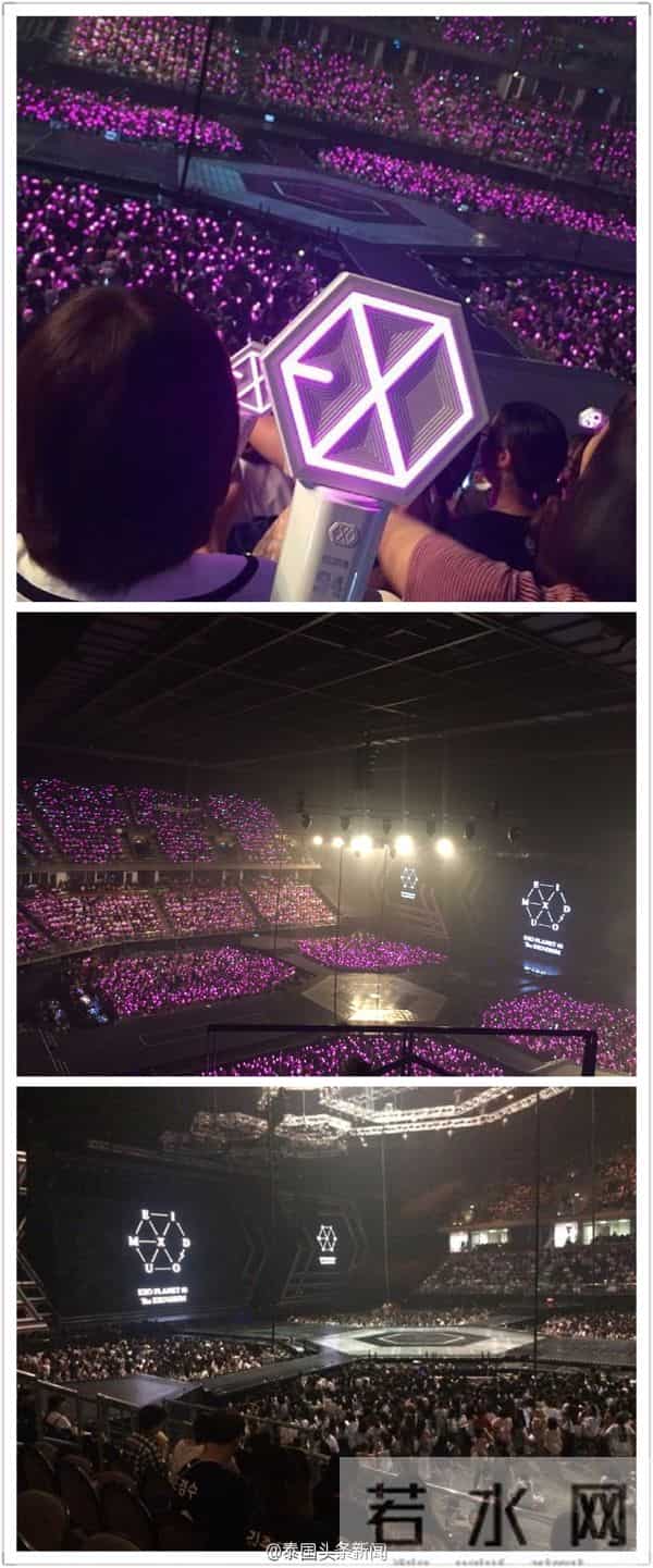 EXO泰国曼谷演唱会火爆  跑男刘在石现身同台飙舞