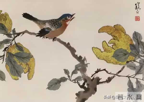 国画大家江寒汀的写意花鸟作品赏析！