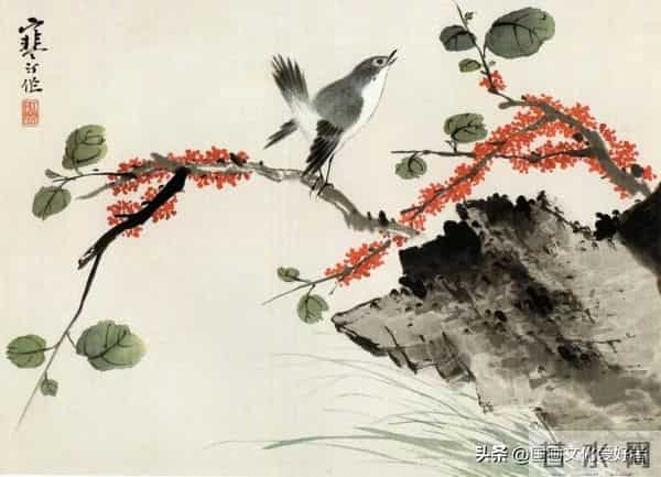 国画大家江寒汀的写意花鸟作品赏析！