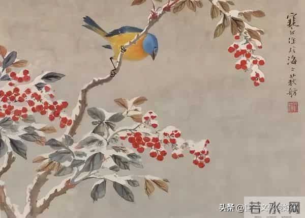 国画大家江寒汀的写意花鸟作品赏析！