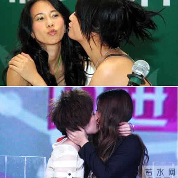 刘涛白百合 《跨界歌王》台上“激吻”超有爱