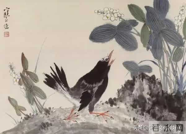 国画大家江寒汀的写意花鸟作品赏析！