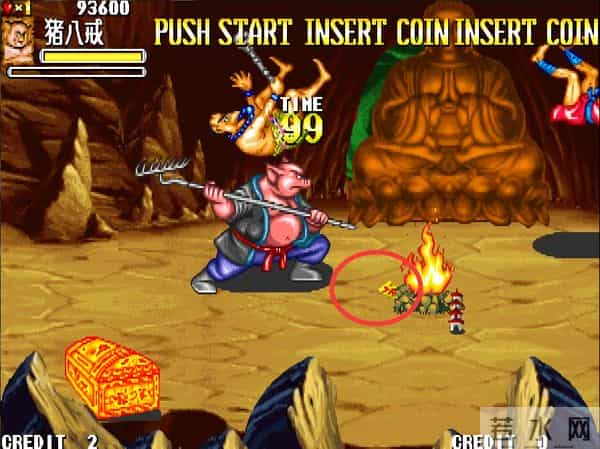 街机游戏《西游释厄传》最无耻的打法,把BOSS提前拖出来打