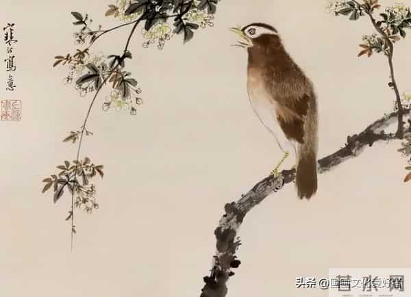 国画大家江寒汀的写意花鸟作品赏析！