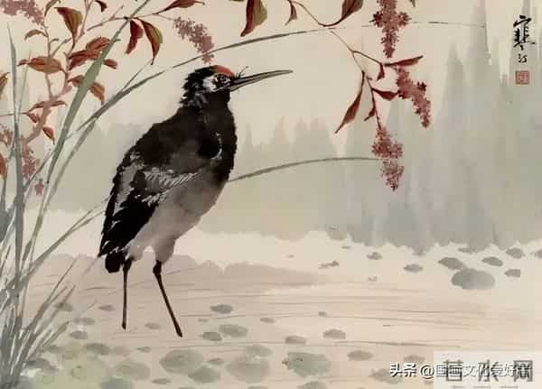 国画大家江寒汀的写意花鸟作品赏析！