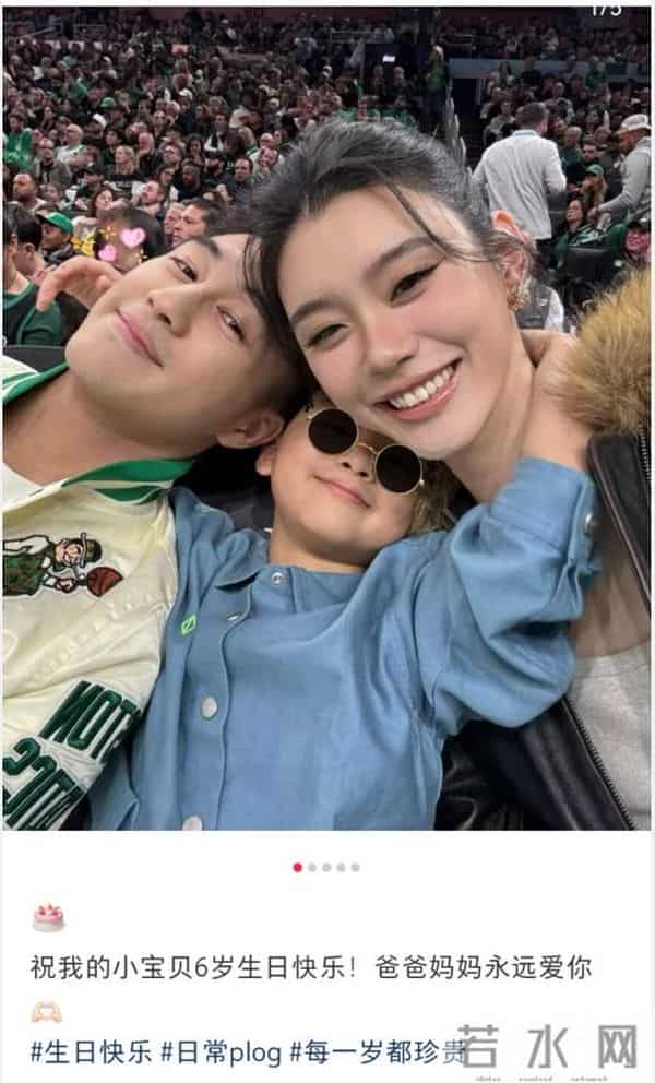 奚梦瑶一家万圣节游港迪，6岁何广燊个子高，近照像爸爸