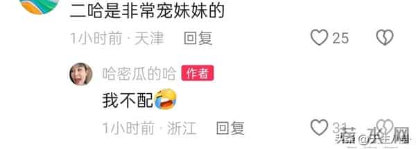 二哈火力全开，连续10条评论回怼网友，还说哈爸财产就是给她们了