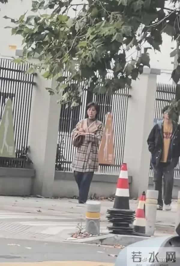 网友过马路碰见孙俪 本人太美了 脸超小 皮肤很白 看着比电视上还要美