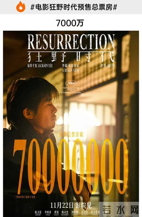 电影《狂野时代》点映及预售总票房突破1亿，易烊千玺势不可挡