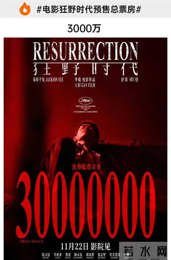 电影《狂野时代》点映及预售总票房突破1亿，易烊千玺势不可挡