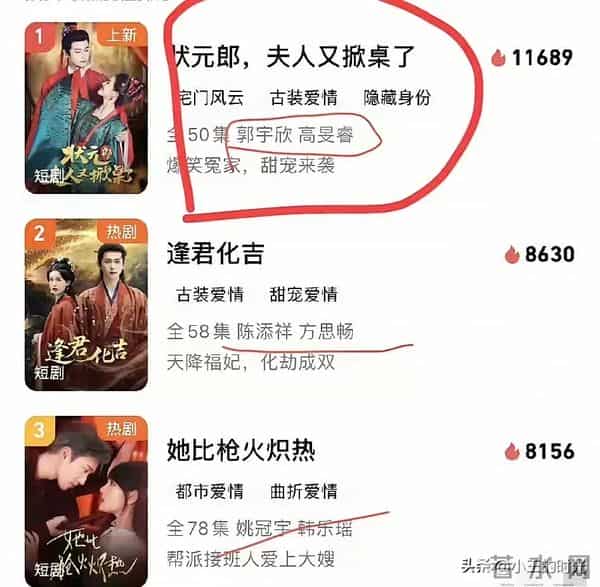 郭宇欣短剧top1不是说说,她太能扛剧了,新剧上架一天热度就破万