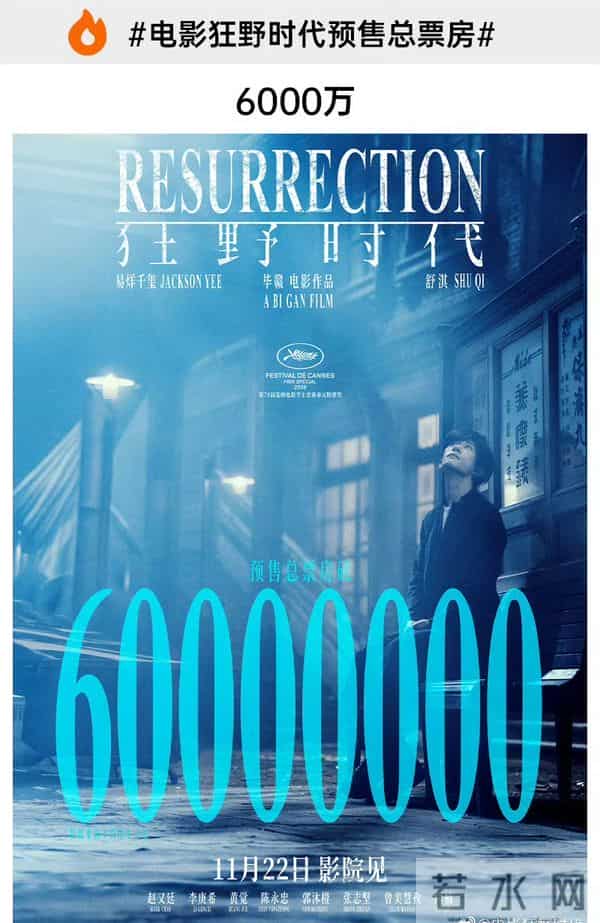 电影《狂野时代》点映及预售总票房突破1亿，易烊千玺势不可挡