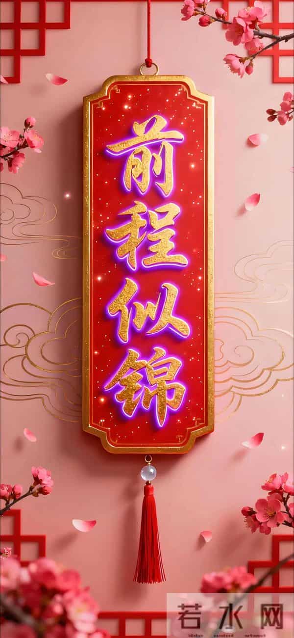 国风吉祥语手机壁纸！从喜从天降到所愿皆如意！