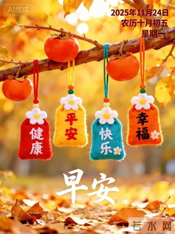 2025年11月24日十月初五周一早上好！最佳创意漂亮早晨祝福语图片