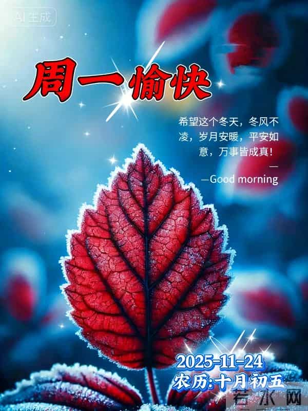 11月24日早安祝福：相约美好，不负时光，保重身体