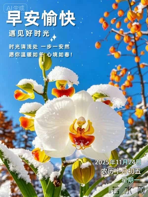 2025.11.24今日唯美早安 周一晨安喜乐安康常伴