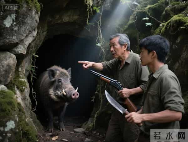 父子2人进山打猎,意外被1头400斤野猪袭击,危急时刻发现大秘密
