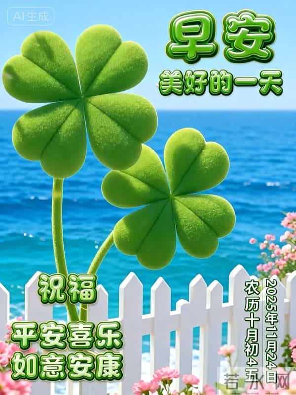 2025.11.24清晨第一声早安！愿你今日无烦忧，步步皆自在
