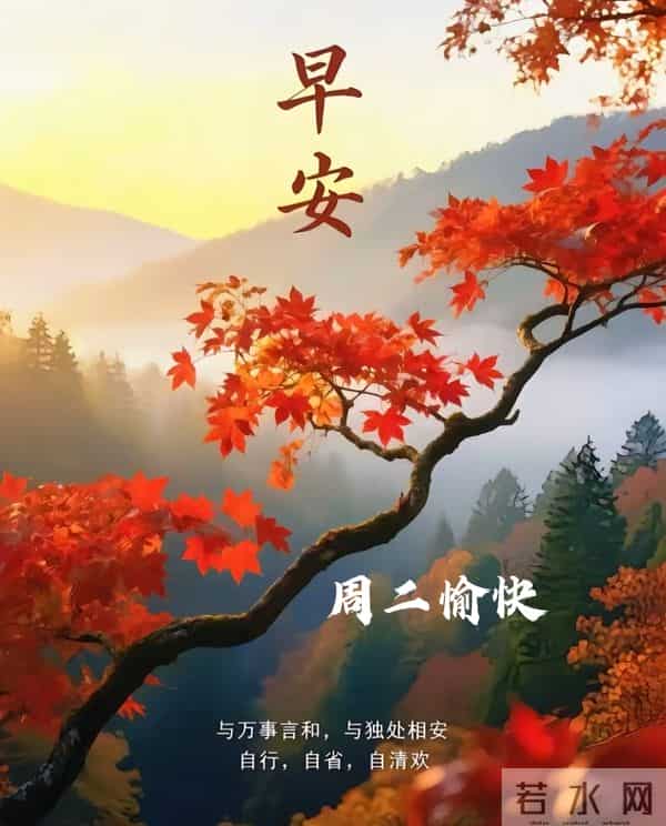 2025年11月25日早上好 早安周二愉快 早安精美美图温馨祝福语 早上好