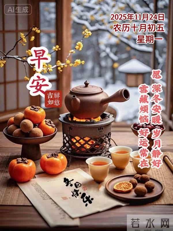 11月24日早安祝福：相约美好，不负时光，保重身体