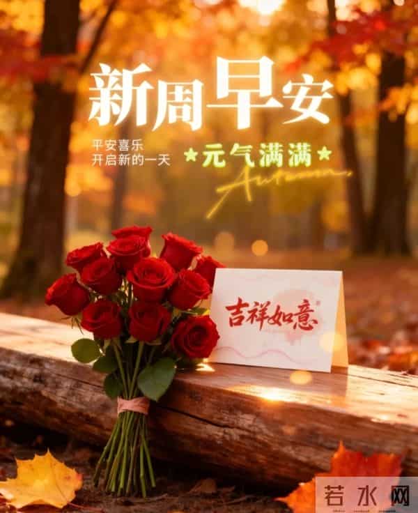 2025年11月24日早上好 早上好温馨问候祝福语 早安精美图片 周一愉快