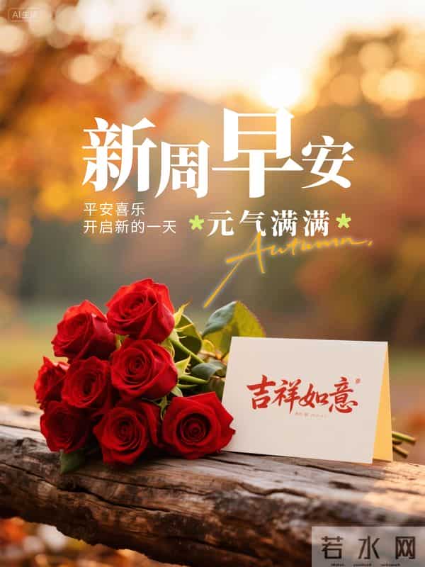 19句周一早安祝福,晨光送暖,新周启航,愿你事事顺遂,早安愉快