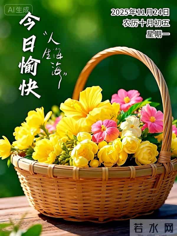 2025.11.24清晨第一声早安！愿你今日无烦忧，步步皆自在