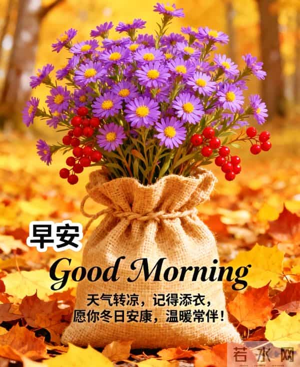 2025年11月24日早上好 早上好温馨问候祝福语 早安精美图片 周一愉快