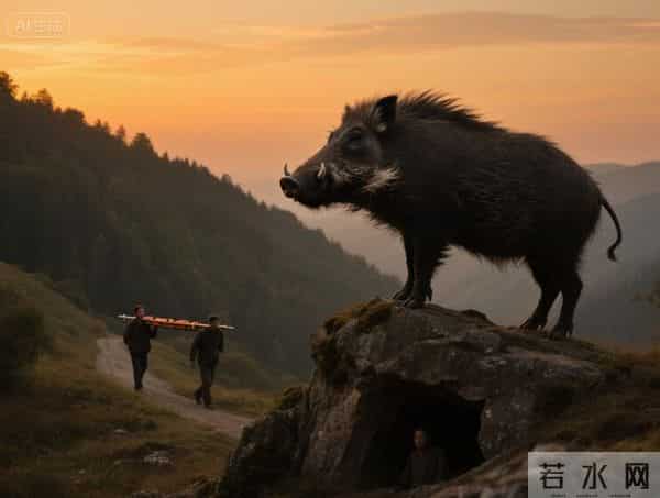 父子2人进山打猎,意外被1头400斤野猪袭击,危急时刻发现大秘密