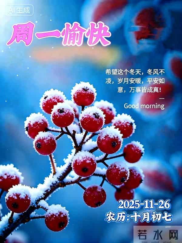 11月24日早安祝福：相约美好，不负时光，保重身体