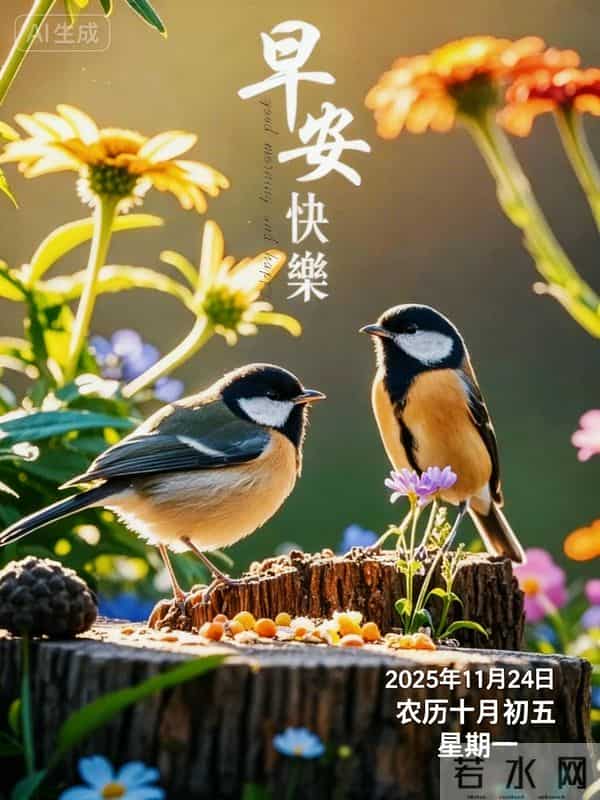 2025.11.24今日唯美早安 周一晨安喜乐安康常伴