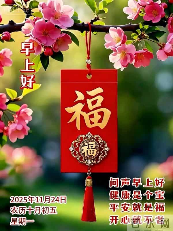 2025.11.24清晨第一声早安！愿你今日无烦忧，步步皆自在