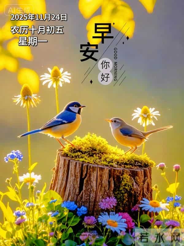 2025.11.24今日唯美早安 周一晨安喜乐安康常伴