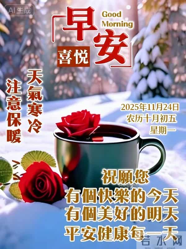 2025.11.24清晨第一声早安！愿你今日无烦忧，步步皆自在