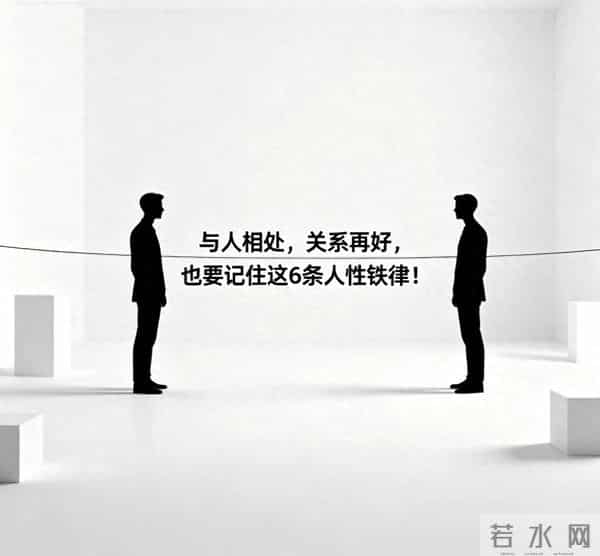 与人相处，关系再好，也要记住这6条人性铁律！