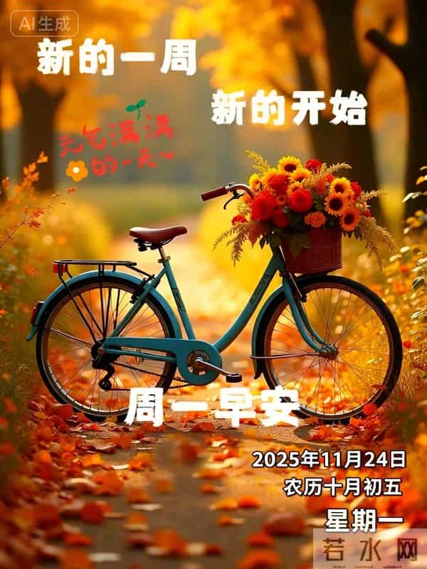 2025.11.24清晨第一声早安！愿你今日无烦忧，步步皆自在
