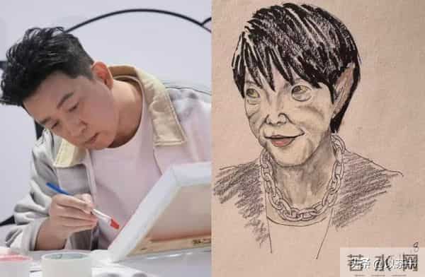 潘粤明也没想到，因前妻董洁败光的体面，这次竟被一幅画给找回来