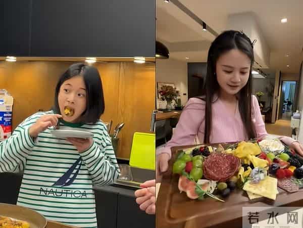 梅婷别墅请客烤肉,儿女上镜卖萌,丈夫却成最大“亮点”