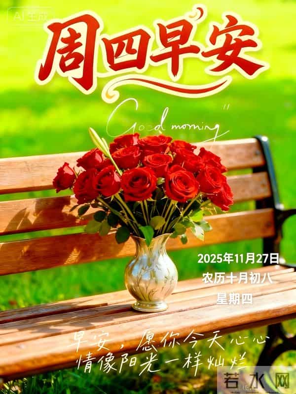 2025年11月第27天,周四早晨祝福语,早安幸福安康图片