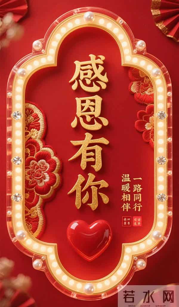 感恩有你祝福海报｜感恩相遇，感谢有你，愿我们温暖相伴 一路同行