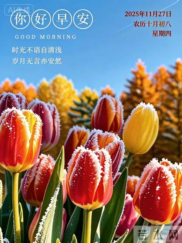 2025.11.27 冬天周四早安愉快!最新精美周四早上好温馨祝福语图片