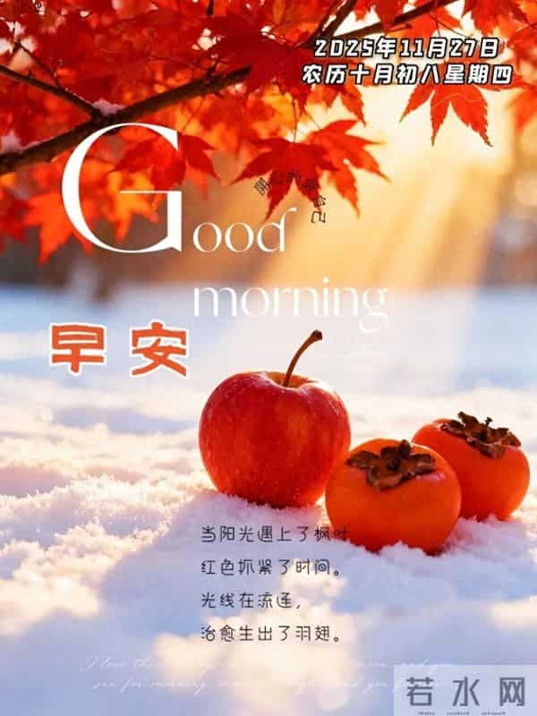 2025年11月27日早上好 早安精美图片 早安周四愉快 早安温馨祝福语