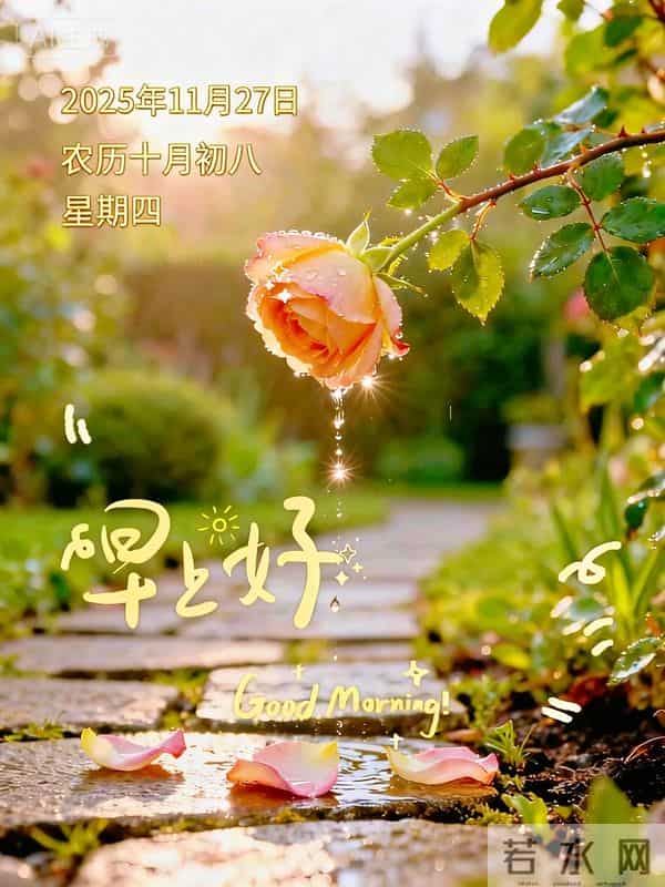 2025年11月第27天,周四早晨祝福语,早安幸福安康图片