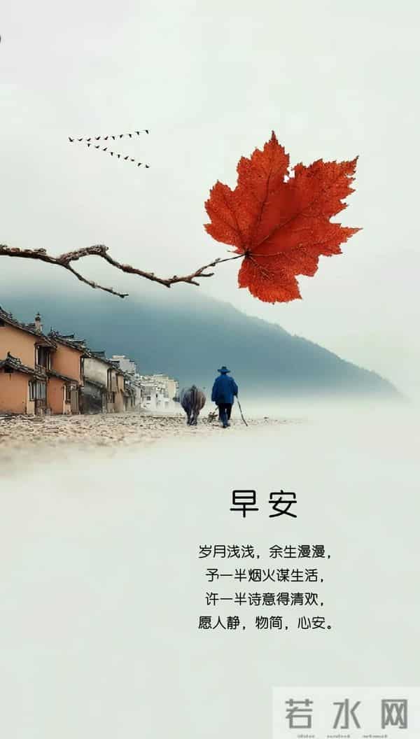 早上好早安祝福美图-岁月无恙，今冬安祥