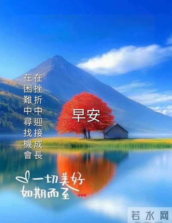 早安!晨光熹微时,愿有人为你留一盏灯,暖一壶茶,护一身风霜。